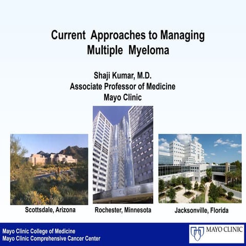 Management of Multiple myeloma