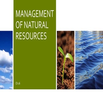 Class 10th Ch.16 Management of natural resources