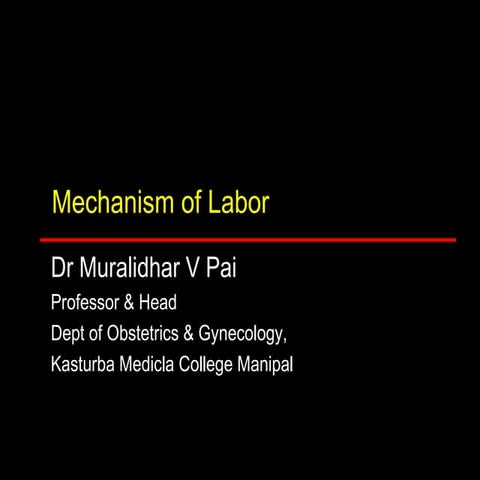 Management of normal labor process and pelvis | PPT