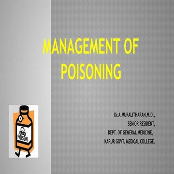 Management of acute  poisoning      .pptx