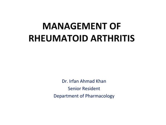 Rheumatoid arthritis | PPT