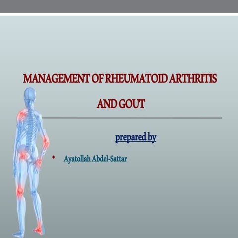 Management of Rheumatoid Arthritis | PPTX