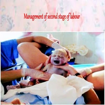 Management of second stage of labour