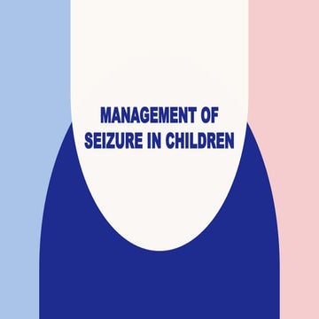 Seizures in children 2021 | PDF