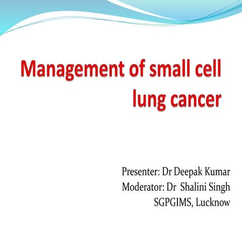 Management of small cell lung cancer