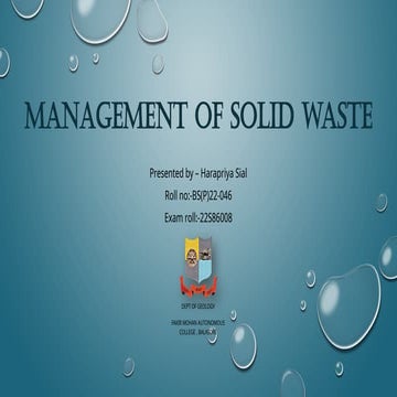 Management of solid waste fly ash radio.pptx