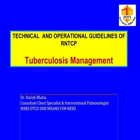 Anti tuberculosis therapy ( att) | PPTX