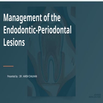Comprehensive Management of Endodontic-Periodontal Lesions: Diagnosis ...