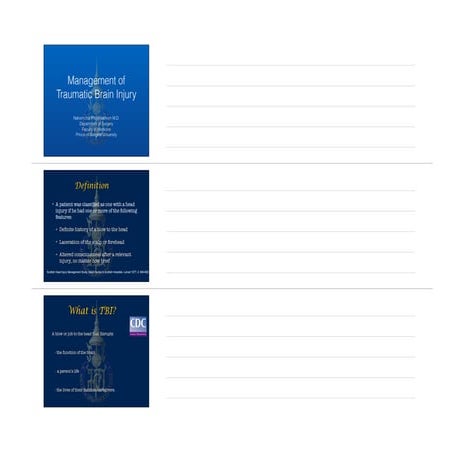 Management of traumatic brain injury | PDF