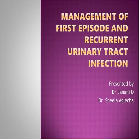 Management of uti (1)