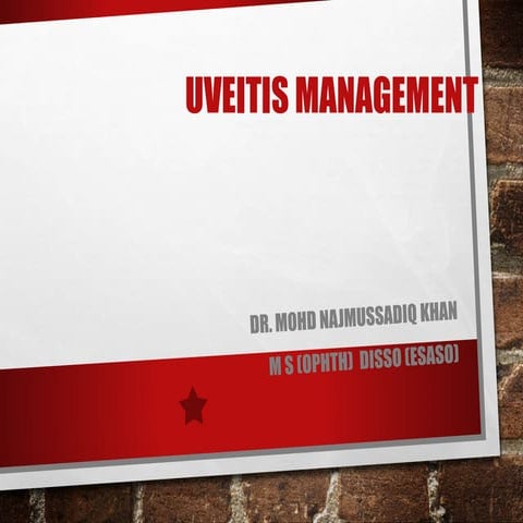 Management of Uveitis