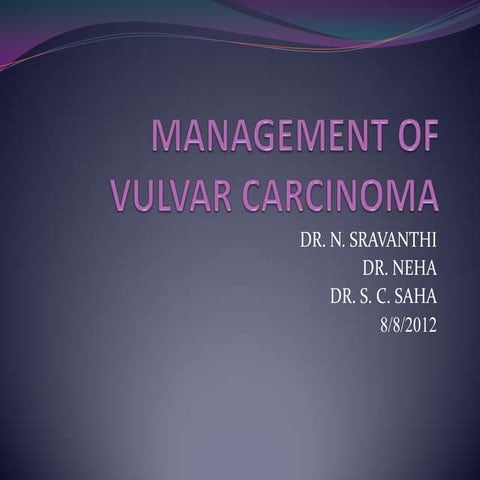 Management of vulvar carcinoma
