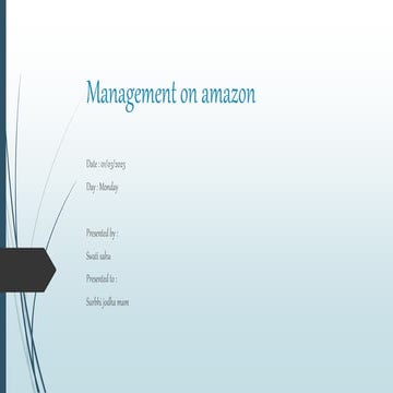 Management on amazon.pptx