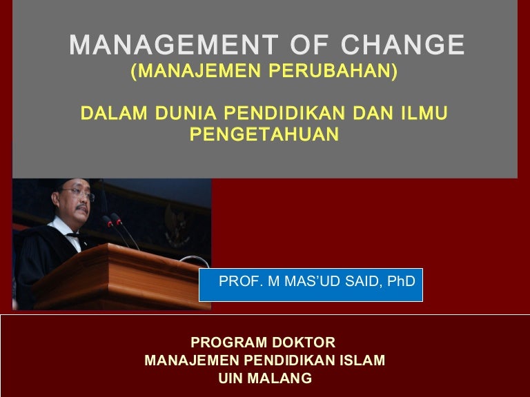 Management Perubahan Disertasi Management Perubahan Disertasi