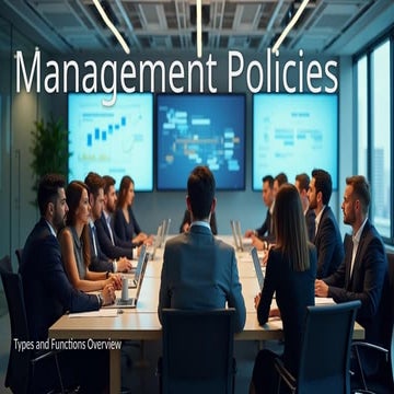 Management Policies Report for MBA's.pptx