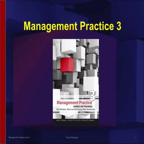 NCV 3 Management Practice Hands-On Support Slide Show - Module 2 | PPT