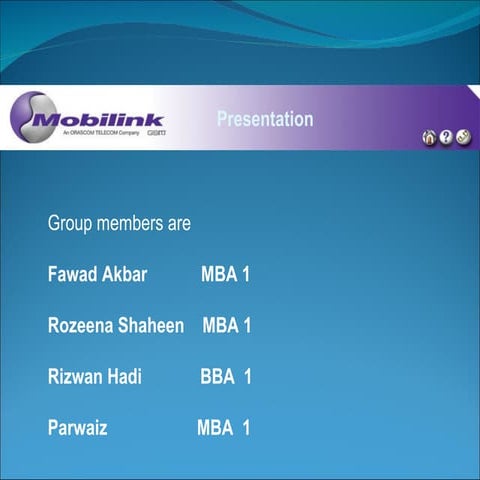 Mobilink Presentation