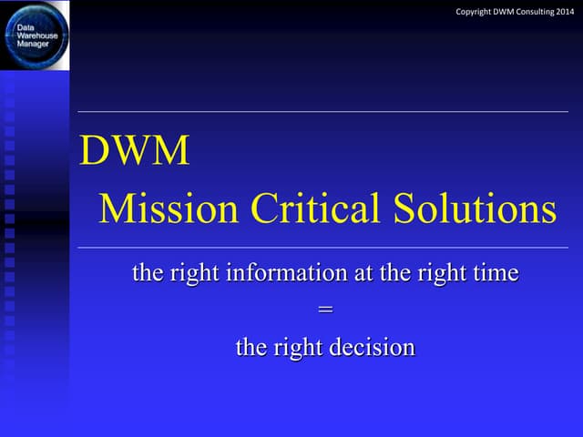 Dwm overview | PPT