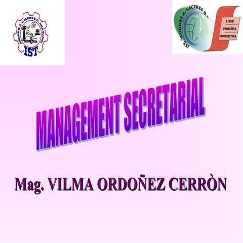 Management Secretarial | PPT