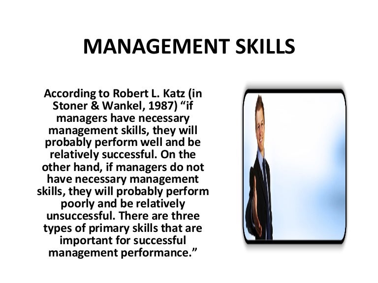 types of management skills