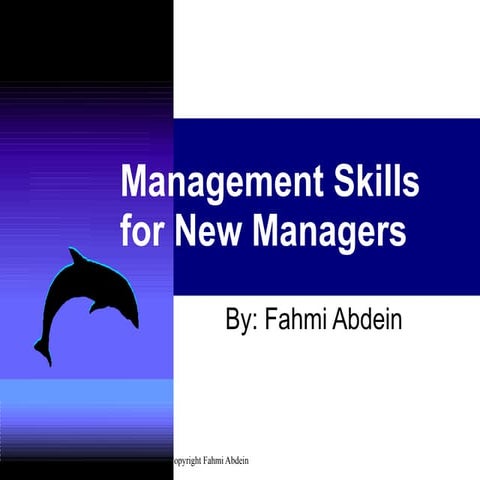 Management Skills For New Managers