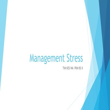 Management stress | PPT