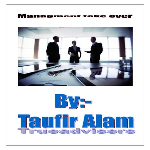 Management takeover checklist taufir