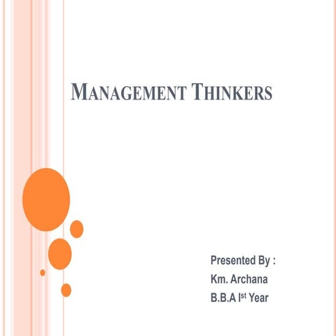 Management thinkers