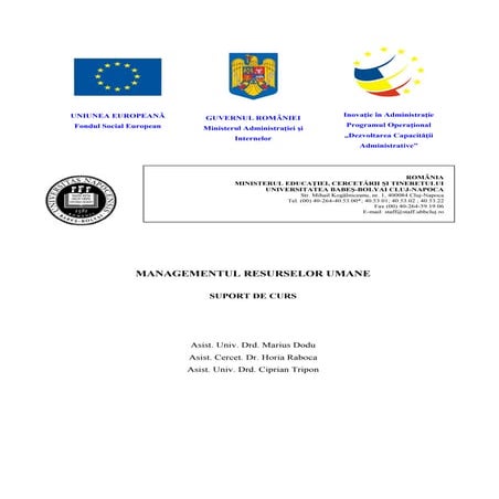 Managementul resurselor umane | PDF