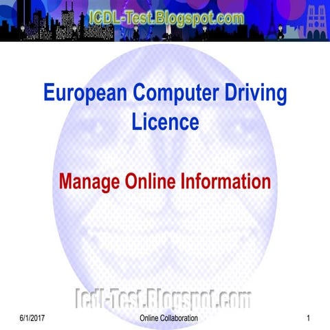 Manage online information