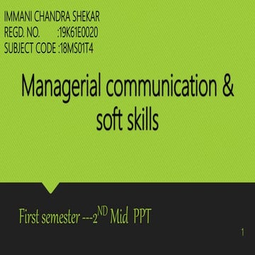 Managerial communication & soft skills- Barriers to communication