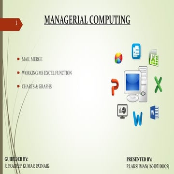 Managerial computing