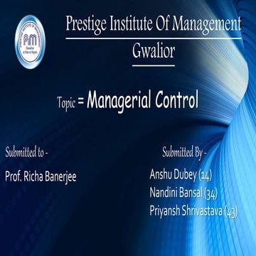 Managerial control