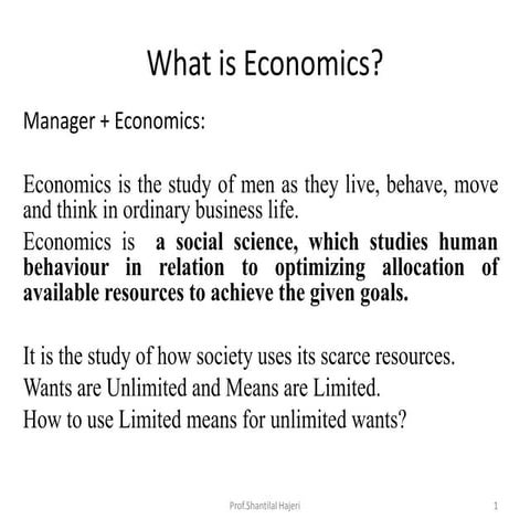 Managerial economics