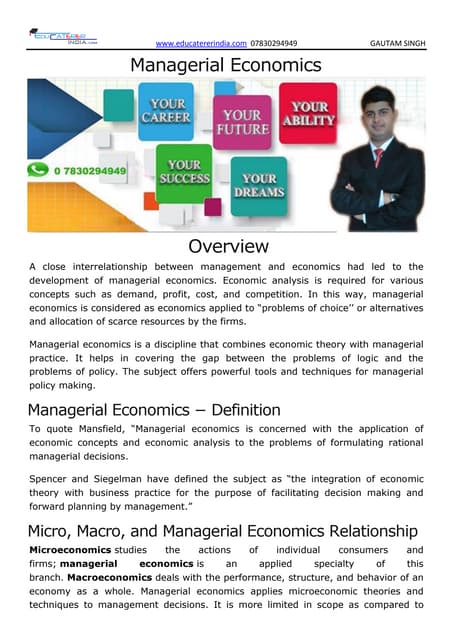 manager economic in a global economy chapter 1 | PPT