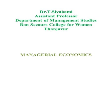 Managerial economics