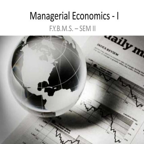 Managerial economics -_i