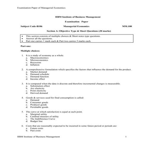 Managerial economics 250613