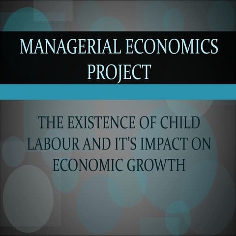 Child labour and its impact on economic growth