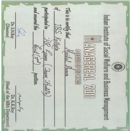 Managerial game   iiswbm