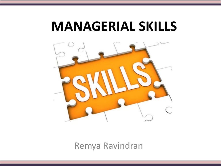 managerial skills different managerial skills