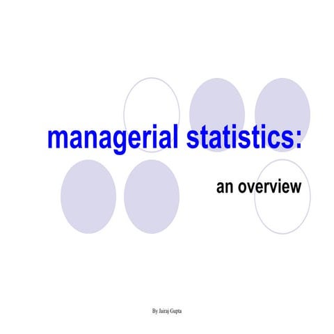 Managerialstatistics
