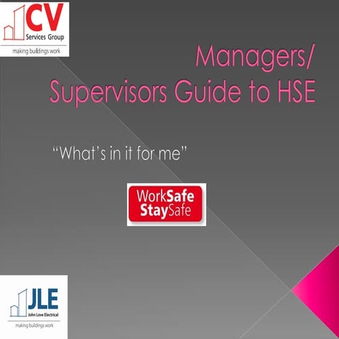 Managers Guide To HSW