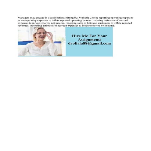 Managers may engage in classification shifting by- Multiple Choice rep.pdf