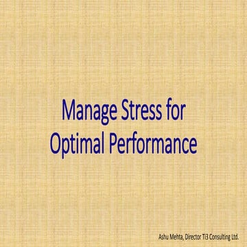 2. Body Response To Stress | PPT