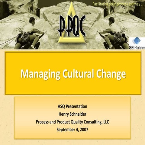 Managing Cultural Change