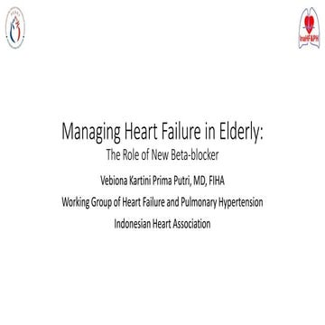 Managing heart failure in eldery presentation