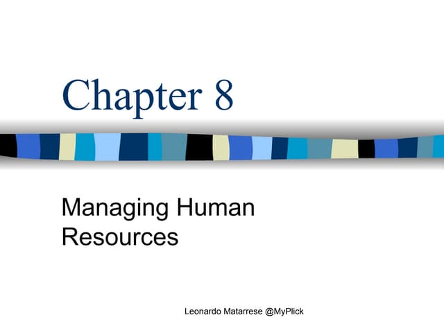 Managing HR - Leonardo Matarrese
