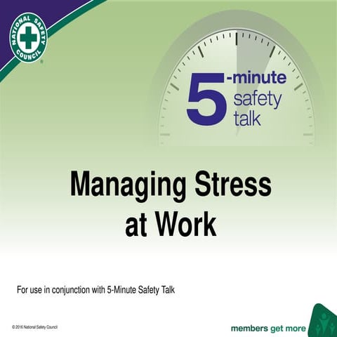 managing of stress in the daily work life | PPTX