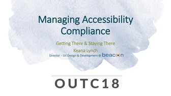 Managing Accessibility Compliance